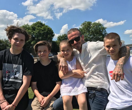 Новый выход Бекхэмов: Дэвид с сыновьями в Лос-Анджелесе