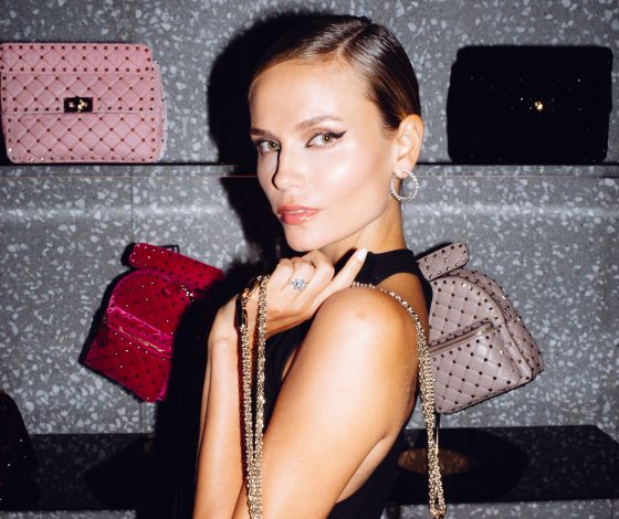 Наташа Поли, Елена Перминова и Юлия Барановская на Vogue Fashion’s Night Out