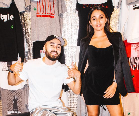 Мот и Мария Мельникова, Айза Анохина и Иван Чуйков на открытии арт-объекта Back to the Future