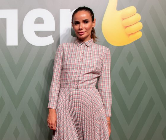 Айза Анохина, Анжелика Каширина и Ольга Орлова на презентации телеканала «Супер»