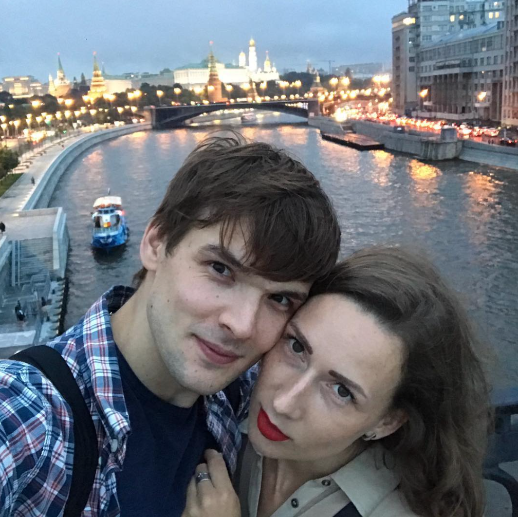 Алексей Коряков с женой