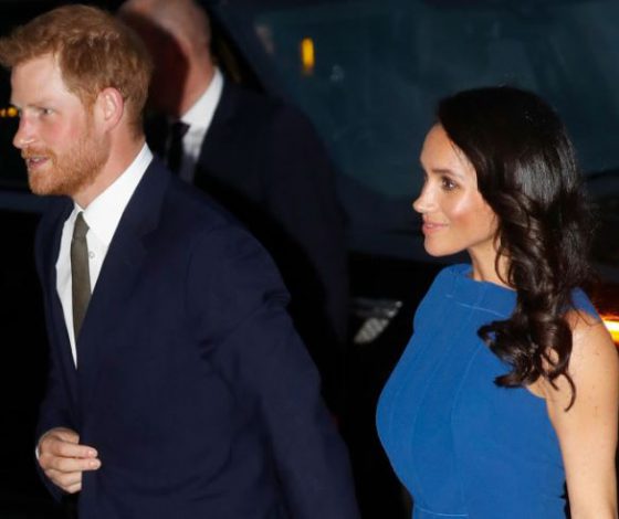 Принц Гарри и Меган Маркл на благотворительном концерте. Герцогиня в синем