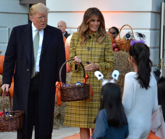 Как Дональд и Мелания Трамп отпраздновали Хэллоуин?