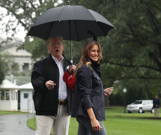 Снова вместе: новый выход Дональда и Мелании Трамп