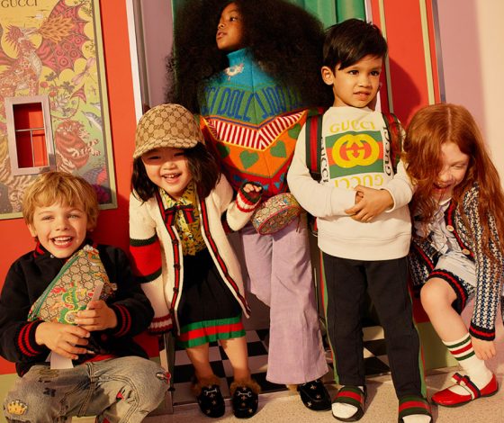 На стиле: фирменные принты Gucci в детских коллекциях