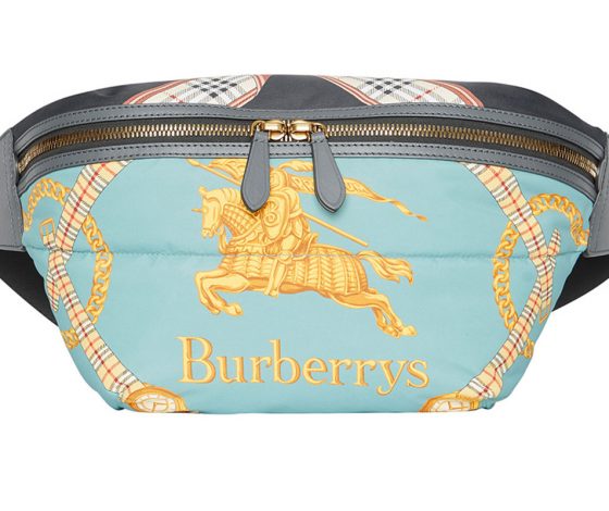 Вещь дня: поясная сумка Burberry из винтажного платка