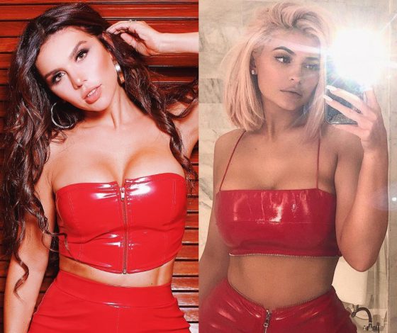 Анна Седокова и Кайли Дженнер в латексных костюмах. Голосуй, кто круче!