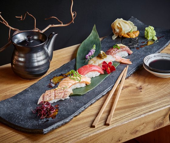 Ресторан Shiba: суши с сусальным золотом и черной икрой