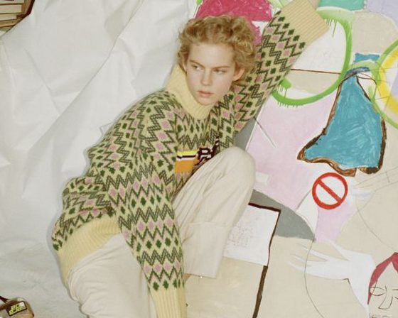 Модель Louis Vuitton Женя Макарова открывает выставку в Москве