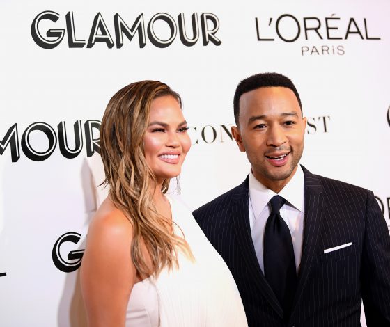 Джон Ледженд и Крисси Тейген, Хиллари Клинтон и Эмбер Херд на премии Glamour Women Of The Year