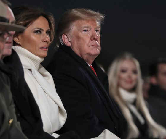 Праздничное настроение? Мелания Трамп снова в белом