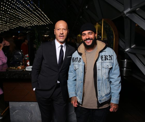 Федор Бондарчук, Тимати и Ляйсан Утяшева на премьере сериала «Год культуры»