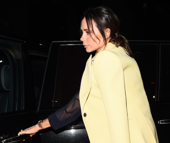 Виктория и Бруклин Бекхэм на семейном ужине в Лондоне