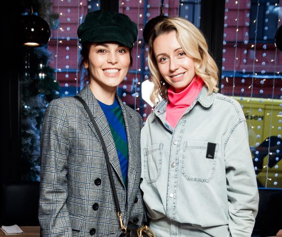 Сати Казанова, Александра Новикова и Елена Крыгина на благотворительном завтраке Натальи Османн 