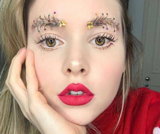 Трешачок от Марины: конфетные стрелки, брови-елки и губы-конфетти