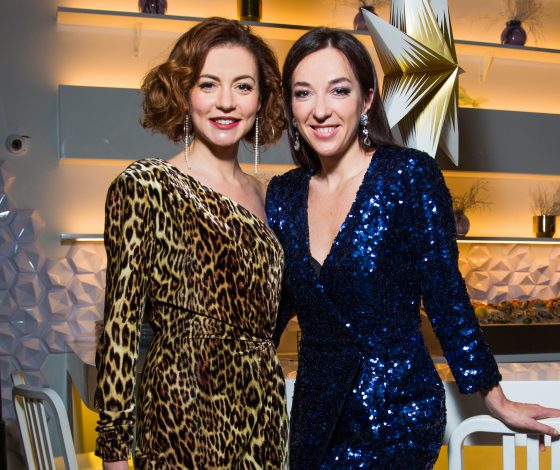 Татьяна Геворкян, Евгения Линович и Екатерина Одинцова на дне рождения Марии Лобановой 