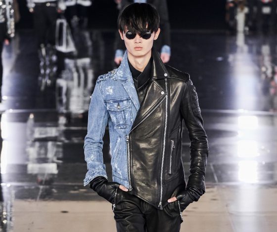 Ну такое: смотри черно-белый мужской показ Balmain здесь