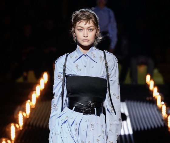 Такой мы ее еще не видели! Джиджи Хадид с ОЧЕНЬ короткой стрижкой на показе Prada