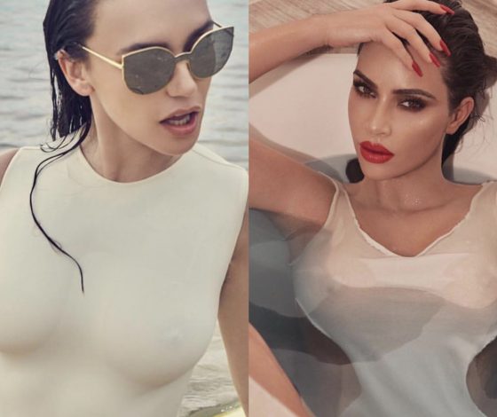 Битва мокрых маек! Кто горячее: Ким Кардашьян или Ольга Серябкина?