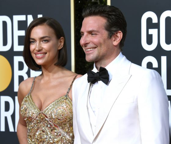 Брэдли Купер, Ирина Шейк, Леди Гага и Рами Малек на премии «Золотой глобус»