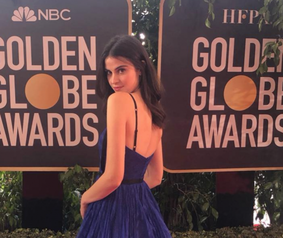 Главный мем «Золотого глобуса». Что за незнакомка на фото со всеми звёздами?