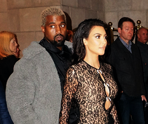 Очень прозрачное платье! Новый выход Ким Кардашьян и Канье Уэста