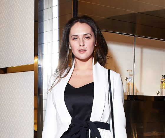 Мария Шумакова, Ингрид Олеринская, Алекса и Артем Королев на коктейле Louis Vuitton