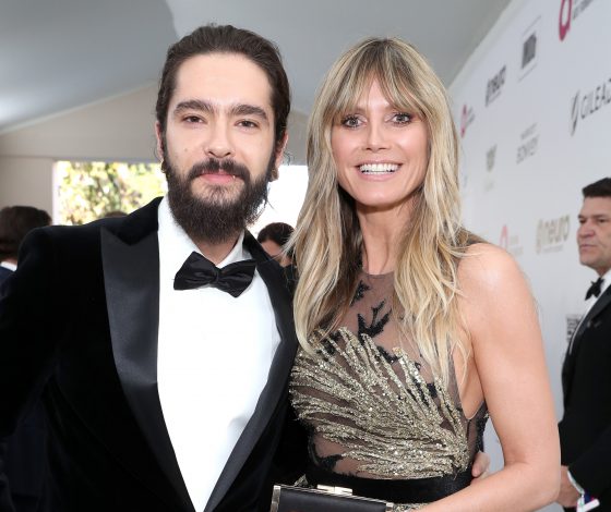 Хайди Клум и Том Каулитц, Адриана Лима на вечеринке Элтона Джона в честь  «Оскара»