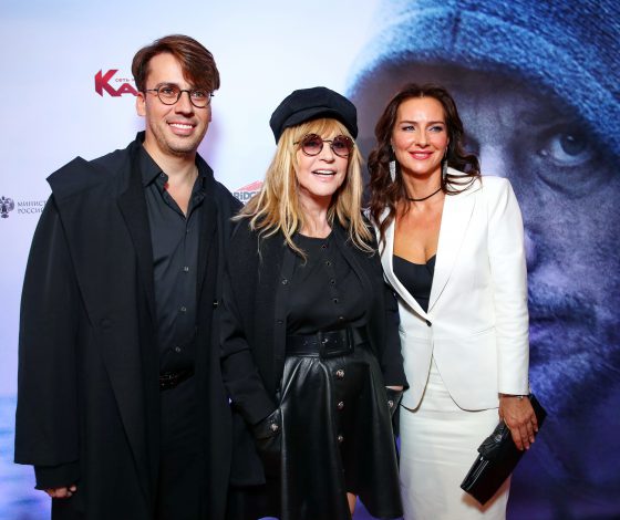 Алла Пугачева, Максим Галкин и Филипп Киркоров на премьере фильма «Пилигрим»