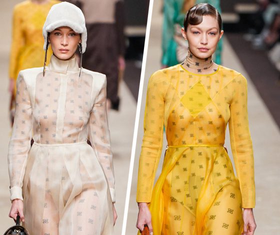 Неделя моды в Милане: сестры Хадид, Кайя Гербер и Крис Грикайте на показе Fendi