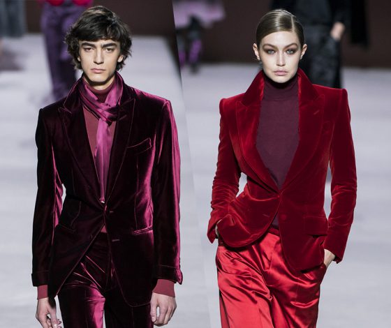 Гена Малинин и Джиджи Хадид на показе Tom Ford в Нью-Йорке!