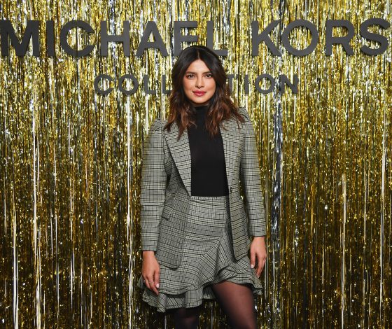 Приянка Чопра, Кейт Хадсон, Джиджи и Белла Хадид на показе Michael Kors в Нью-Йорке