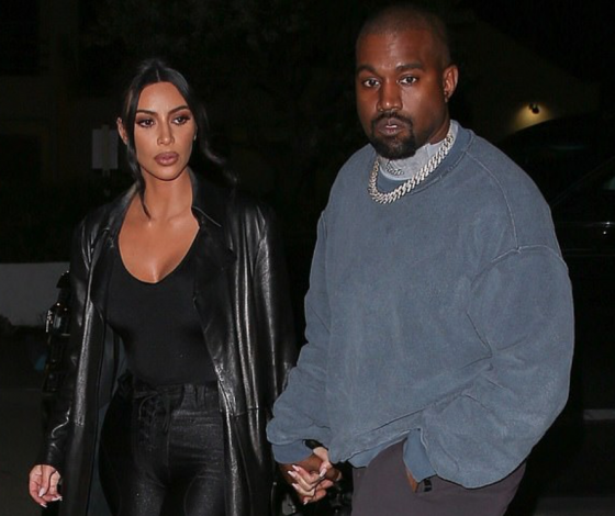 Ким Кардашьян в очень сексуальном наряде на свидании с Канье Уэстом