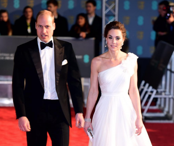 Кейт Миддлтон и принц Уильям на премии BAFTA. Герцогиня в белоснежном платье!