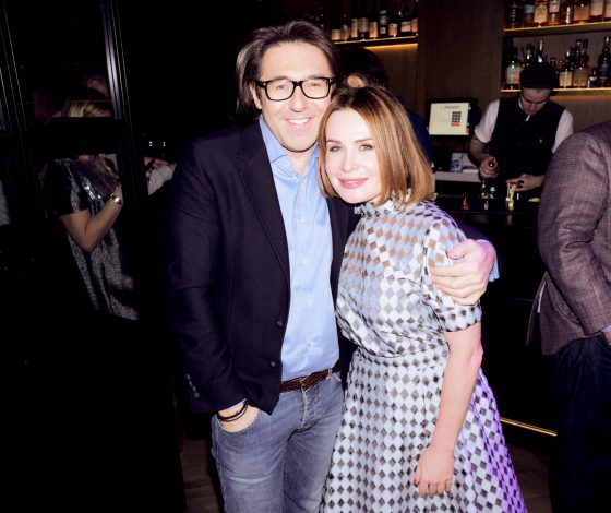 Андрей Малахов, Светлана Бондарчук и Мария Миногарова на вечеринке в честь запуска бренда Ольги Панченко Paola Ray