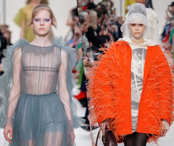 Неделя моды в Париже: Жоли Элиен и Кайя Гербер на очень красивом показе Valentino