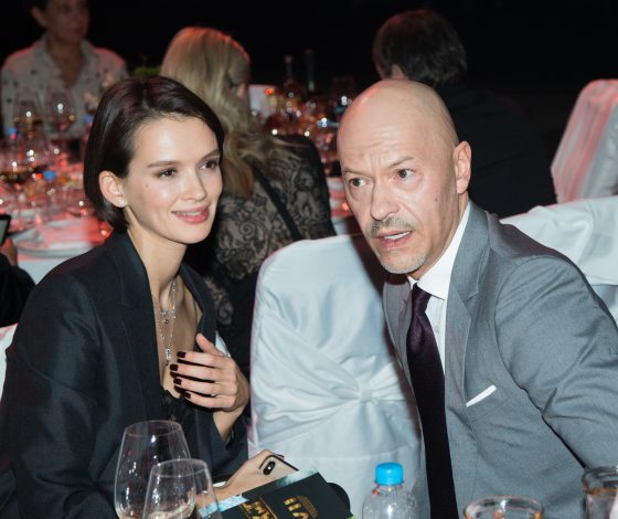 Федор Бондарчук и Паулина Андреева на премии ассоциации продюсеров 