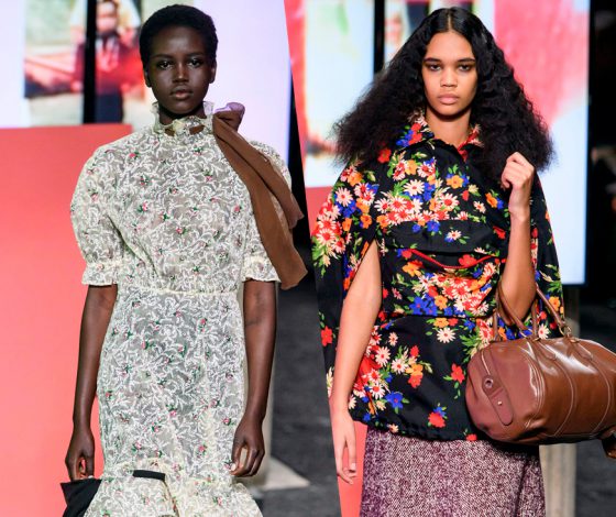 Неделя моды в Париже: Адут Акеч и Джордан Дэниелс на показе Miu Miu