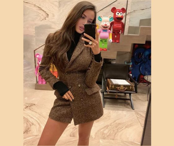 Сколько стоит: платье-жакет Насти Решетовой