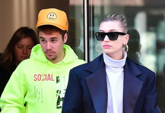 Новый выход Джастина и Хейли Бибер. Она в одном худи!