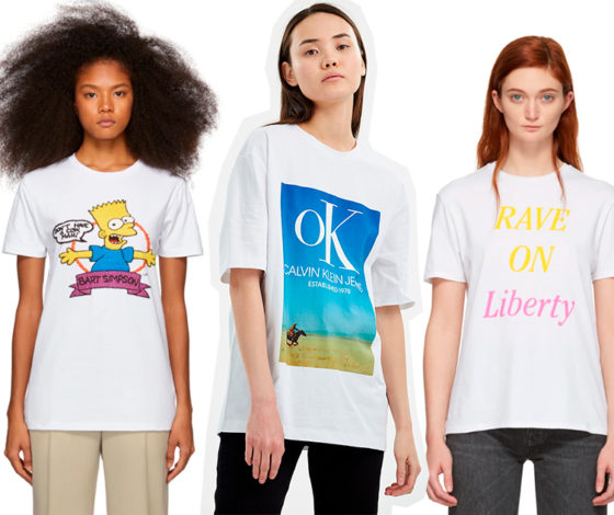 35 модных футболок с принтом на весну