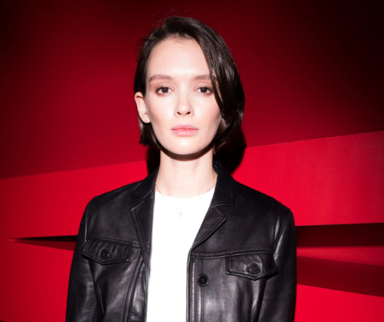 Паулина Андреева, Андрей Малахов и Аглая Тарасова на вечеринке Armani Beauty Stars