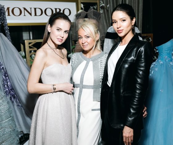 Дарья Клюкина, Юлия Барановская и Юлианна Караулова на ужине Яны Рудковской