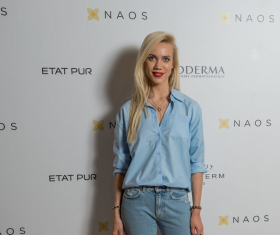 Елена Крыгина, Ксения Суркова и Ясмина Муратович на открытии пространства NAOS