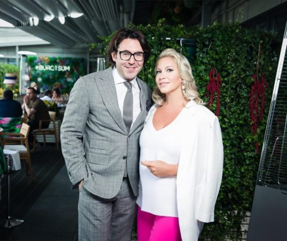 Андрей Малахов, Екатерина Андреева и Юлия Барановская на public talk «Лето с пользой»