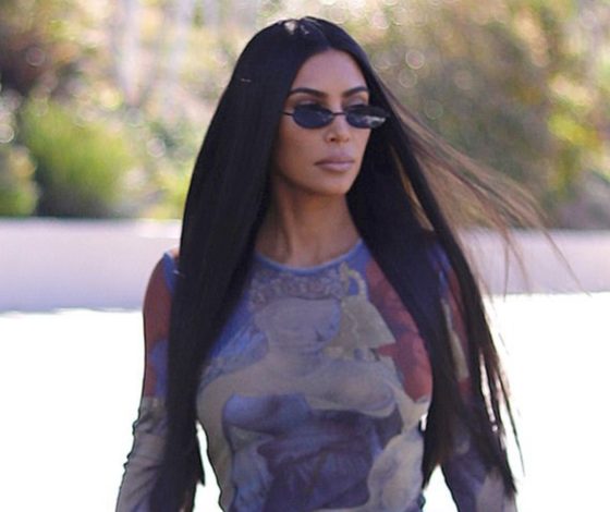 Жара! Новый выход: Ким Кардашьян в латексе