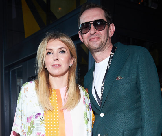 Светлана Бондарчук, Константин Хабенский и Кантемир Балагов на бранче в честь фильма «Дылда»