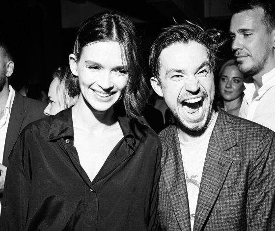 Паулина Андреева, Александр Петров и Саша Бортич на вечеринке закрытия «Кинотавра»