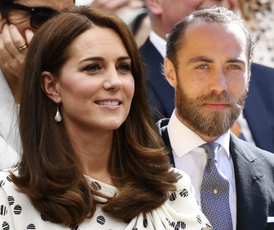 Неожиданно! Брат Кейт Миддлтон вышел на красную дорожку с собакой