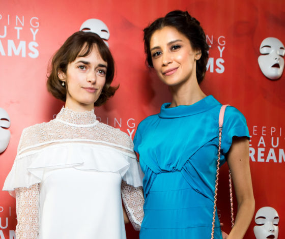 Ольга Зуева, Равшана Куркова, Чулпан Хаматова и Елена Летучая на презентации шоу Дианы Вишневой «Сны спящей красавицы»